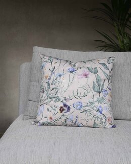 Tyynynpäällinen Viola kukkakuvio 1 kpl Sand
