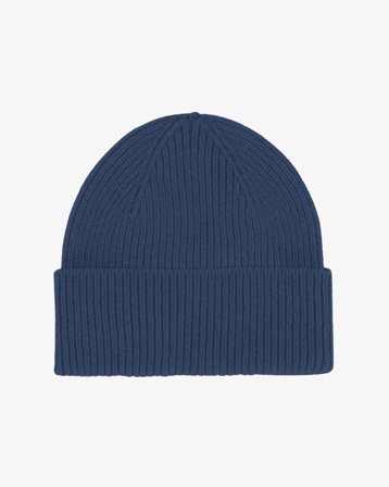 Merino Wool Beanie - Petrol Blue