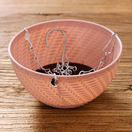 Rotting Hängkruka Liten Hartshängande Korg Blomväxtkruka Rose Röd