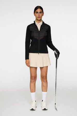 J.Lindeberg - Wendy Tech Knit Zip Sweater - Golf - Black - Women - XS