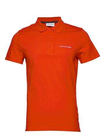 Stretch Institutional Polo Slim Red Calvin Klein Jeans