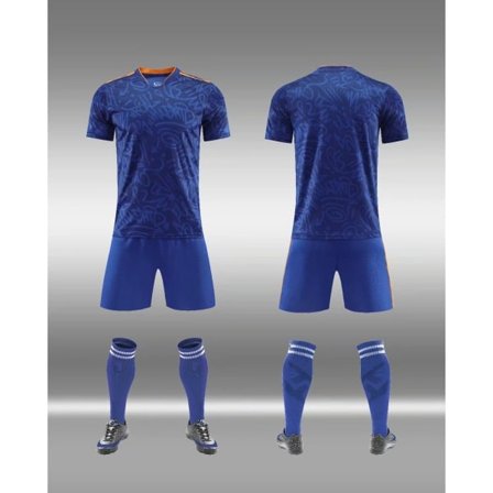 Ny klubfodboldsæt til voksne og børn Fodboldtræningssæt Light Board Fodboldsæt konkurrenceholdsuniform King M Guest Størrelse 28 (150cm-160cm)