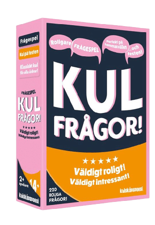 KYLSKÅPSPOESI Kul frågor Spel Unisex Rosa ONESIZE