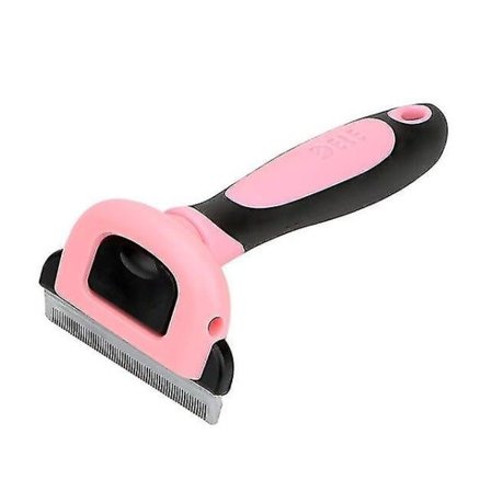 Irrotettavat lemmikkieläinten leikkauskoneen ja trimmauskoneen tarvikkeet, kissan ja koiran kammat, Furmins-kissanharja (vaaleanpunainen)