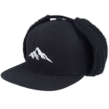 Wild Spirit - Black earflap Czapka Z Daszkiem - Mountain 3d Canvas Flatbrim Black Earflap @ Hatstore