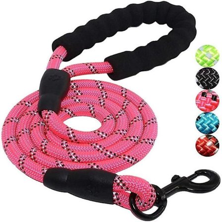 1.5m Strong Dog Leash with Comfortable Padded Handle, Highly Reflective Threads Durable Dog Lead for Puppies Small Medium and Large Dogs