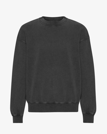 Organic Oversized Crew - Faded Black - Male - S