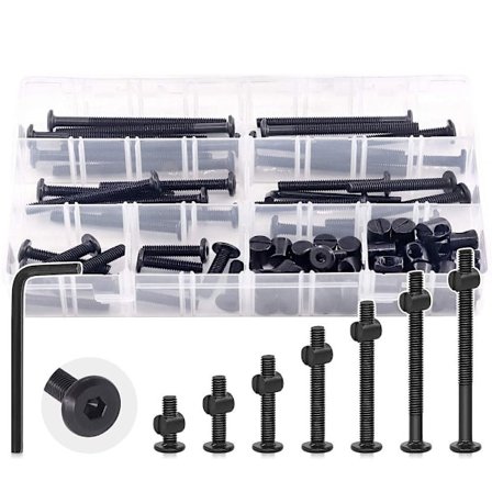 141 kpl pultit ja mutterit valikoimasarja hylsyn cap pulttisarjan sänky