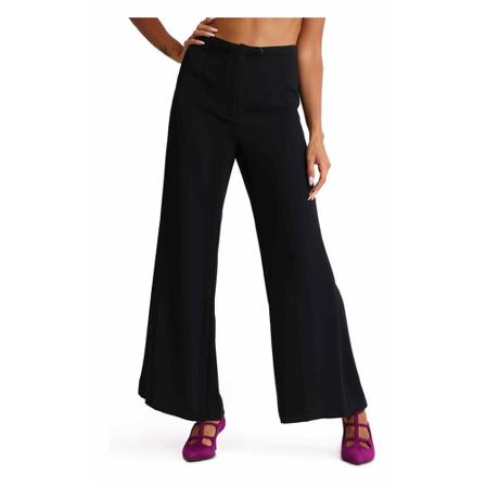 Maliparmi, Wide Trousers Zwart, Dames, Maat:M