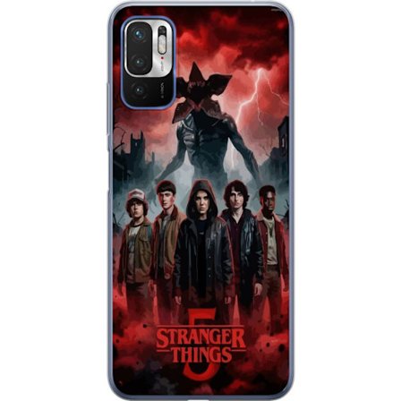 Kompatibelt Mobildeksel til Xiaomi Xiaomi Redmi Note 10 5G Mørk Stranger Things-inspirert fantasyillustrasjon med torden, dramatisk himmel og intens