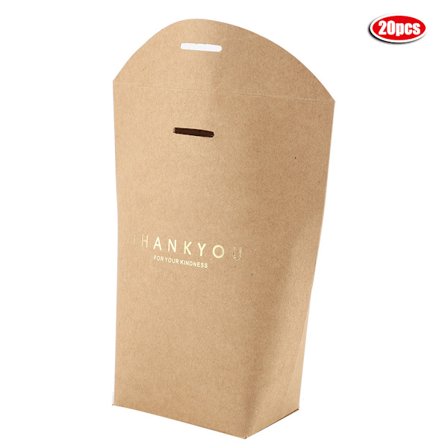 20st Elegant presentpåse av papper Godislåda Presentpåsar för bröllopsdusch (brun)