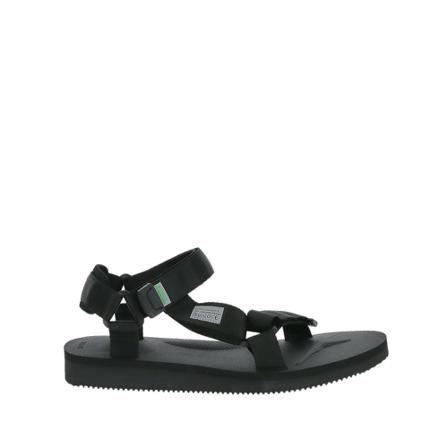 Suicoke, Ankle-Strap Slides Zwart, Heren, Maat:38 1/2 EU