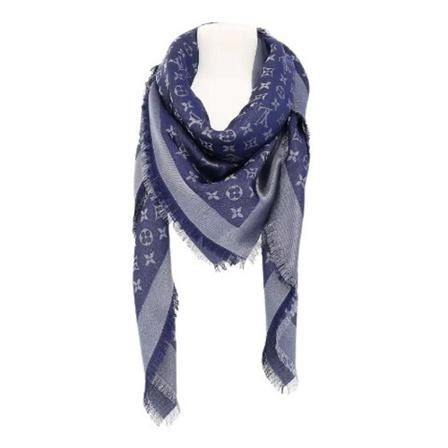 Louis Vuitton Vintage, Pre-owned Silk scarves Blauw, Dames, Maat:ONE Size