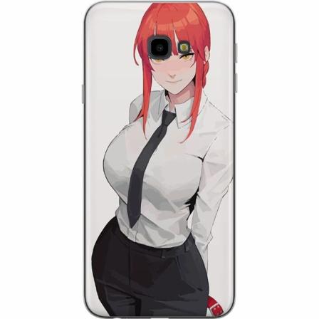 Samsung Galaxy J4+ Genomskinligt Skal Makima Chainsaw Man