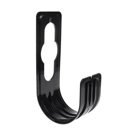 Expanderbar metallhängare Vattenslang Trädgård Vägghållare Tidy Holder för hemträdgård Bevattning Svart