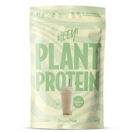 Heey! Vegan Plant Protein 500 g Vanilla Pear, Sport & Velvære, Protein & Energi, Proteinpulver