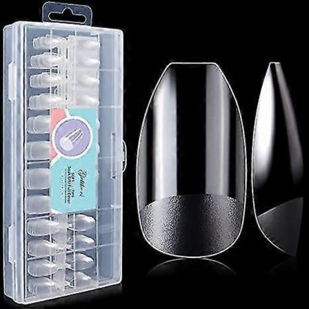 240 st Mjuka Gel Heltäckande Nagelspetsar Kit För Soak Off Nagel Förlängningar, 12 Storlekar