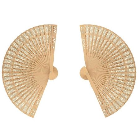 2 naturlige trævifter til dekoration 20 cm