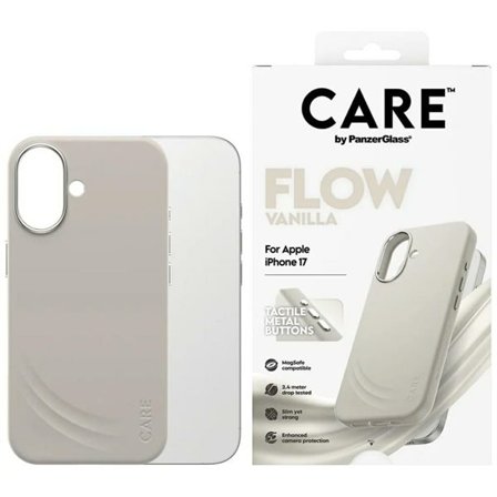 CARE by PanzerGlass FLOW MagSafe-etui til iPhone 17 - Beige