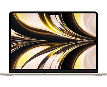 Apple-13-inch MacBook Air - M2 chip 8-core CPU 10-core GPU, 8GB RAM, 512GB SSD - Starlight - B-vare-13" MacBook Air M2 med 8GB RAM og 512 GB lagring-