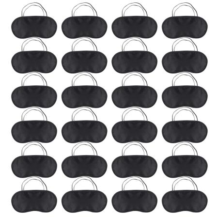 24 kappaleen unimaski, pehmeä unimaski, matkustamiseen, mukava ja kevyt unimaski matkustamiseen ja nukkumiseen (musta)
