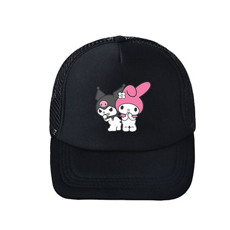 Barn Sanrio Kuromi Trykt Justerbar Snapback Baseball Caps Pustende Sommer Sports Mesh Solhatt Tegneserie Anime Kreativ Gave