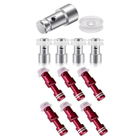 Magnetventil, 21 stk. trykkoger dampventil universel erstatning flyder og tætning Electrom sølv rød