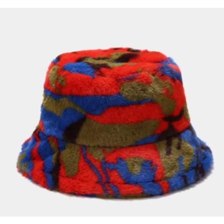 Vinter Plysch Bucket Hat Kvinnor Män Varma Fuskpäls Fisherman Hats
