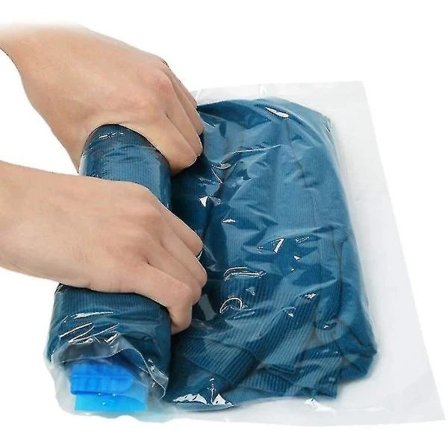 Rullekoffert for klær, 8 stk | Vakuumoppbevaringsposer for reise, klær