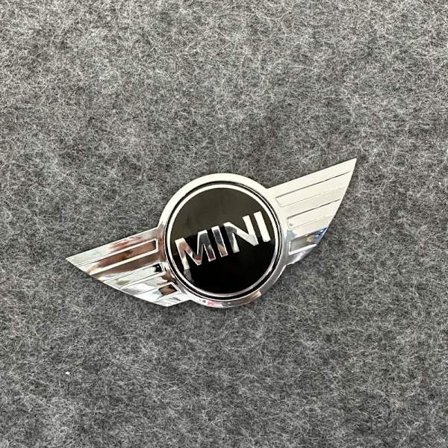 2 stk. sølv sort anvendelige på Mini Nyt Original Huv Mini Cooper Emblem Badge