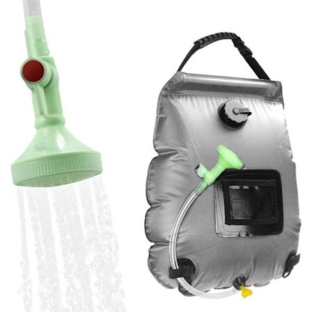 Solbruserpose, 5 gallons/20 liter, udendørs varmt vand, egnet til strandsvømning, camping