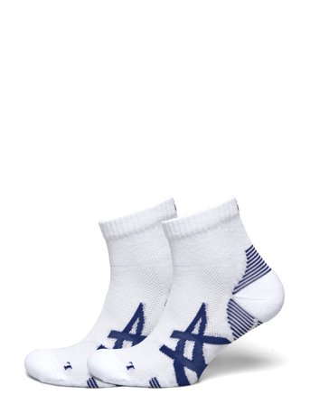 Asics 2Ppk Cushion Run Quarter Sock - White - 47-49