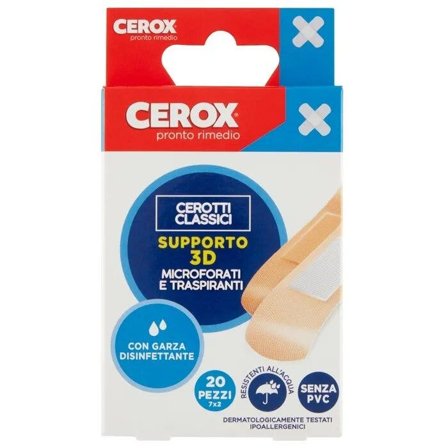 Cerox Supporto 3D Cerotti Classici 20 Pezzi 7x2cm