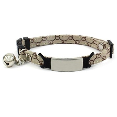 Katt Halsband Set Katt Halsband med Bjällra och Namnlapp