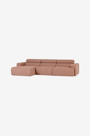 WOOOD - Novi Chaise Longue-soffa vänster - Brun - Soffor - Från Homeroom