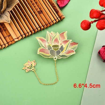 Blomster Messing Bogmærke Metal Bogmærke STIL 4 STIL 4