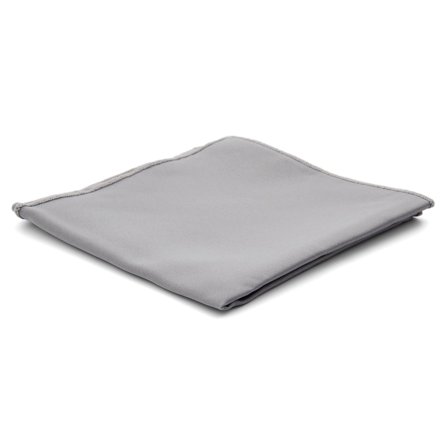 Poszetka w kolorze jasnoszarym Basic dla mężczyzn - Jednokolorowe poszetki