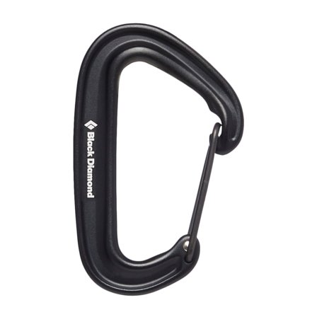 Black Diamond MiniWire Carabiner Mountaineering equipment Black OneSize