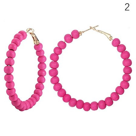 Barbie Rosa örhängen Rose Red Geometriska mångsidiga örhängen Holi