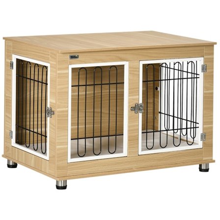 Dog Kennel Bordsskiva Hundbur Hundhuskudde Dubbeldörrar Ek