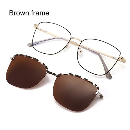 3-i-1-glasögon Anti-Blue Light Glasögon BRUNN RAM BRUNN RAM