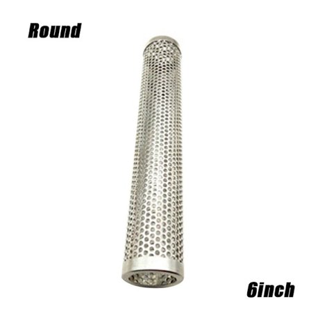 BBQ Grill Rostfritt Stål Rökrör Träpellets Kallrökarlåda Grilltillbehör 6 tum/12 tum