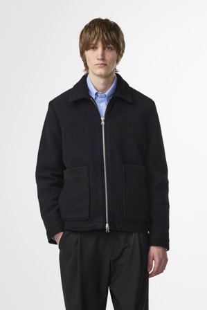 NN.07 Gael 8267 Jacke Herren Schwarz Wollmix