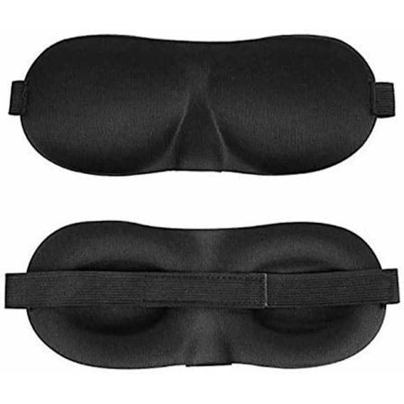 3-pack 3D Sovmask / Ögonbindel – Svart