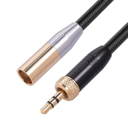 3,5 mm til Mini XLR-kabel, 1/8 tomme Stereo til 3-pinners Mini XLR Hann-ledning Adapter