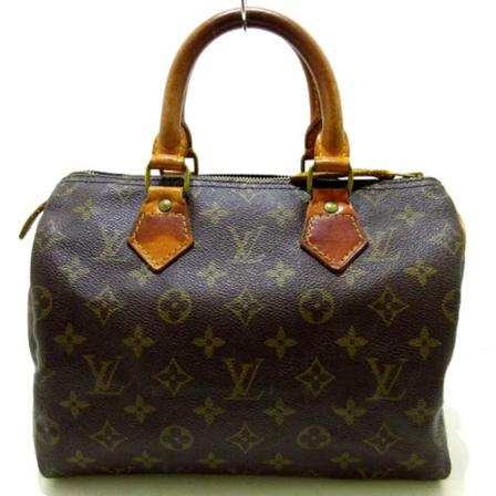 Louis Vuitton Vintage, Pre-owned Speedy 25 Monogram Handbag Bruin, Dames, Maat:ONE Size