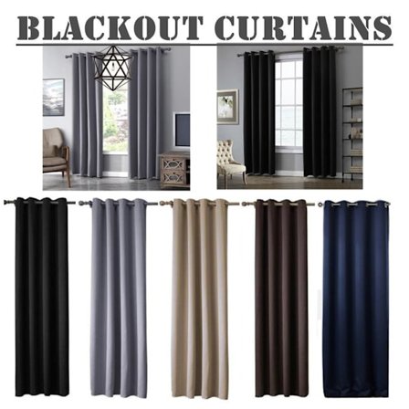 Mörkläggningsgardiner fönster Dekor Mörkblå