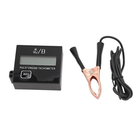 Induktiv Digital Omdrejningstæller til 2- eller 4-taktsmotor, 100 RPM - 30000 RPM, Auto Reset & Genopladelig