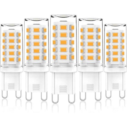 G9 LED-pærer 3W, 3000K Varmhvit, Erstatter 28W-40W Halogen_TF_TF