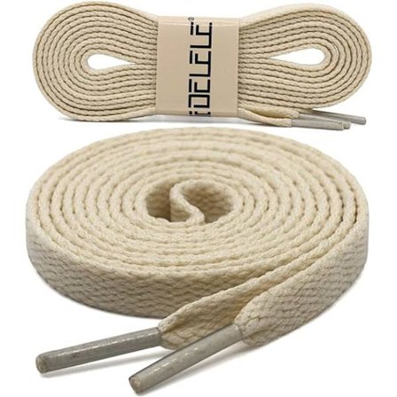 2 par flate skolisser, egnet for skateboard- og sportssko, 31" tommer (beige)